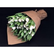 Букет из 51 тюльпанов в упаковке